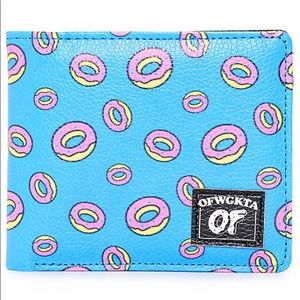 OFWGKTA Odd Future Donut Turquoise Bifold Wallet